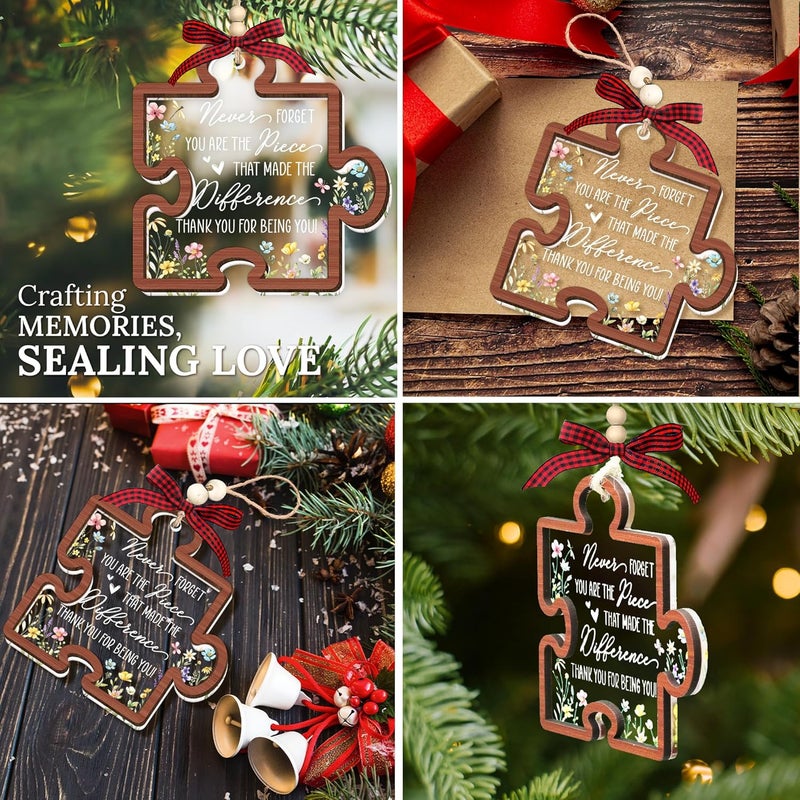 HEXMOZ Thank You Christmas Ornament 2025 - Appreciation Gifts for Women Men for Coworkers Teachers Boss Nurses Employees Friends - Office Thank You Gift Ideas Decor - Image 4